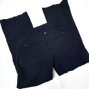 Columbia Titanium Black Nylon Pants Womens 28X26 SHORT SMALL Magnet Pockets‎ GUC